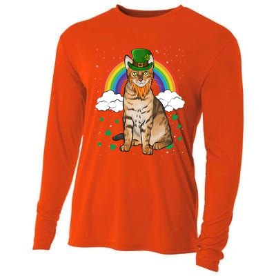 Bengal St Patricks Day Leprechaun Gift Cooling Performance Long Sleeve Crew