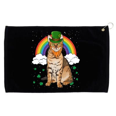 Bengal St Patricks Day Leprechaun Gift Grommeted Golf Towel