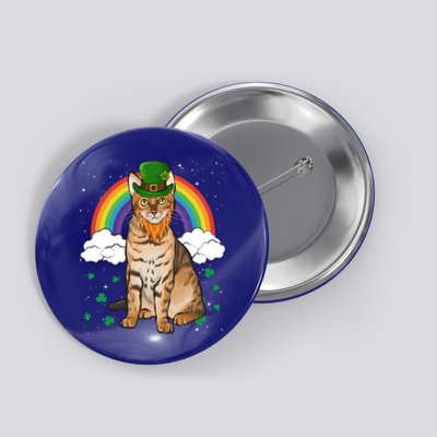 Bengal St Patricks Day Leprechaun Gift Button