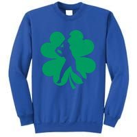 Baseball St Patricks Day Irish Catcher Pitcher Shamrock Gift Sweatshirt