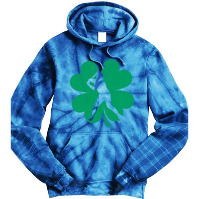 Baseball St Patricks Day Irish Catcher Pitcher Shamrock Gift Tie Dye Hoodie