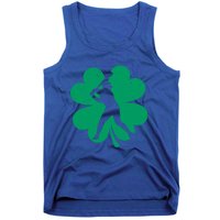 Baseball St Patricks Day Irish Catcher Pitcher Shamrock Gift Tank Top