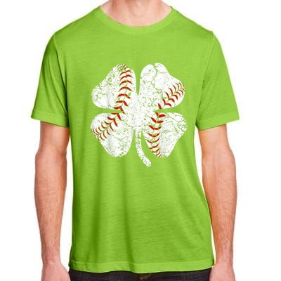 Baseball St Patricks Day, Shamrock, St Patricks Day, Funny St Patricks Day, Adult ChromaSoft Performance T-Shirt