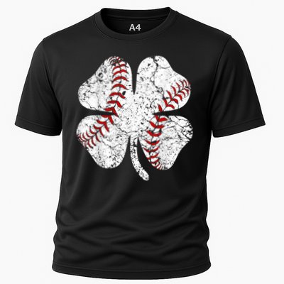 Baseball St Patricks Day, Shamrock, St Patricks Day, Funny St Patricks Day, Cooling Performance Crew T-Shirt