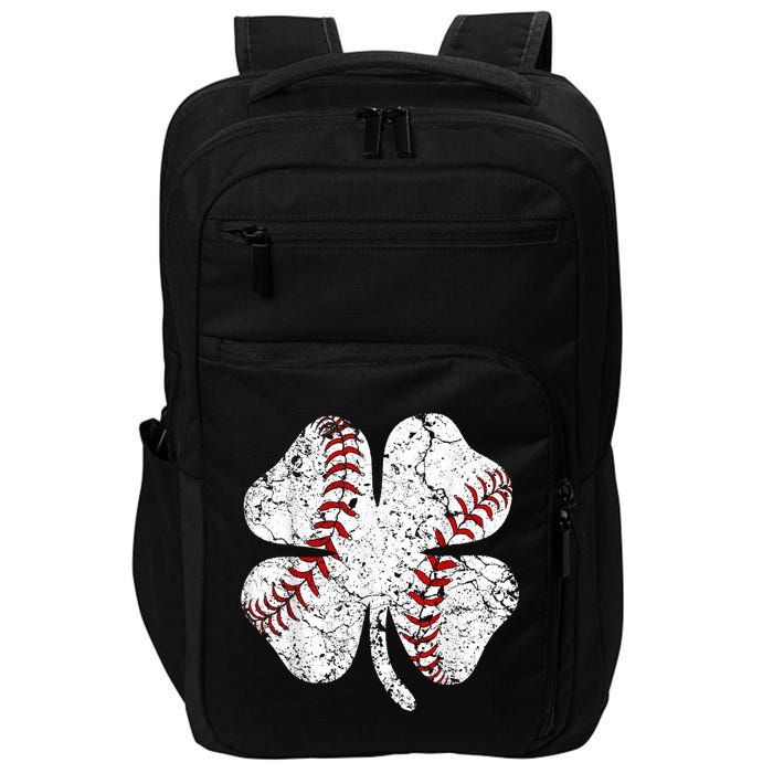 Baseball St Patricks Day, Shamrock, St Patricks Day, Funny St Patricks Day, Impact Tech Backpack