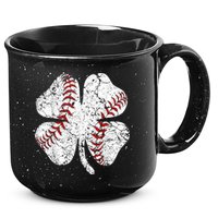 Baseball St Patricks Day, Shamrock, St Patricks Day, Funny St Patricks Day, 15oz Campfire Ceramic Mug