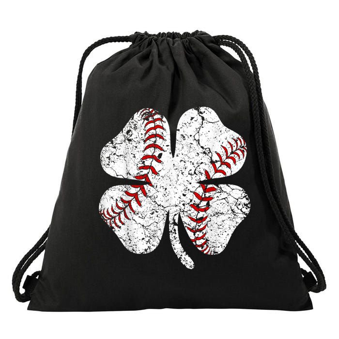 Baseball St Patricks Day, Shamrock, St Patricks Day, Funny St Patricks Day, Drawstring Bag