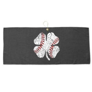 Baseball St Patricks Day, Shamrock, St Patricks Day, Funny St Patricks Day, Large Microfiber Waffle Golf Towel