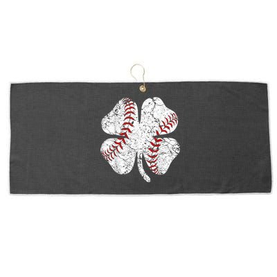 Baseball St Patricks Day, Shamrock, St Patricks Day, Funny St Patricks Day, Large Microfiber Waffle Golf Towel