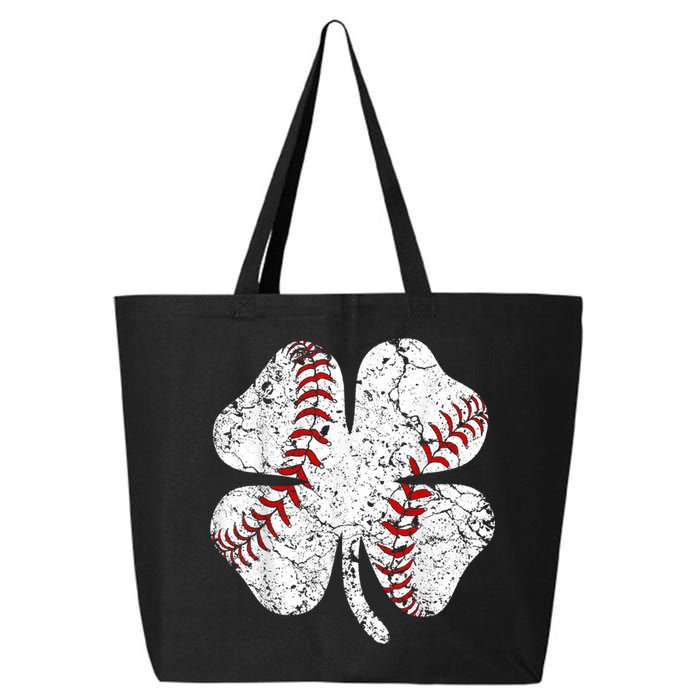 Baseball St Patricks Day, Shamrock, St Patricks Day, Funny St Patricks Day, 25L Jumbo Tote