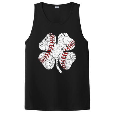 Baseball St Patricks Day, Shamrock, St Patricks Day, Funny St Patricks Day, PosiCharge Competitor Tank