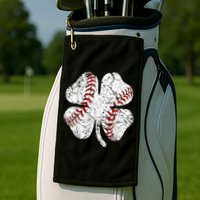 Baseball St Patricks Day, Shamrock, St Patricks Day, Funny St Patricks Day, Golf Towel