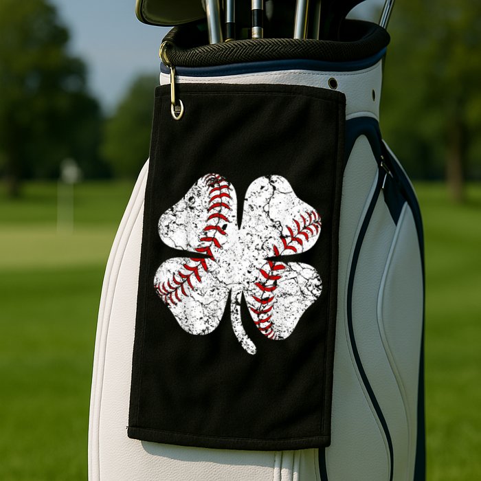 Baseball St Patricks Day, Shamrock, St Patricks Day, Funny St Patricks Day, Golf Towel