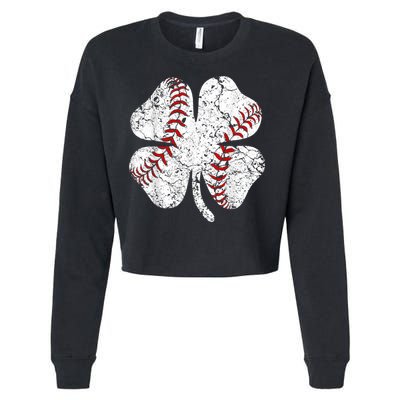 Baseball St Patricks Day, Shamrock, St Patricks Day, Funny St Patricks Day, Cropped Pullover Crew