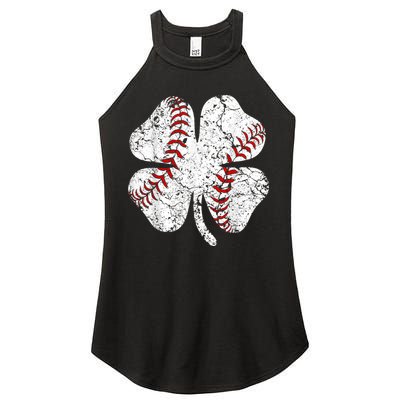 Baseball St Patricks Day, Shamrock, St Patricks Day, Funny St Patricks Day, Women's Perfect Tri Rocker Tank