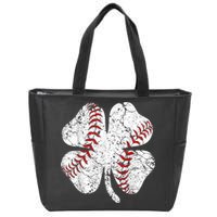 Baseball St Patricks Day, Shamrock, St Patricks Day, Funny St Patricks Day, Zip Tote Bag