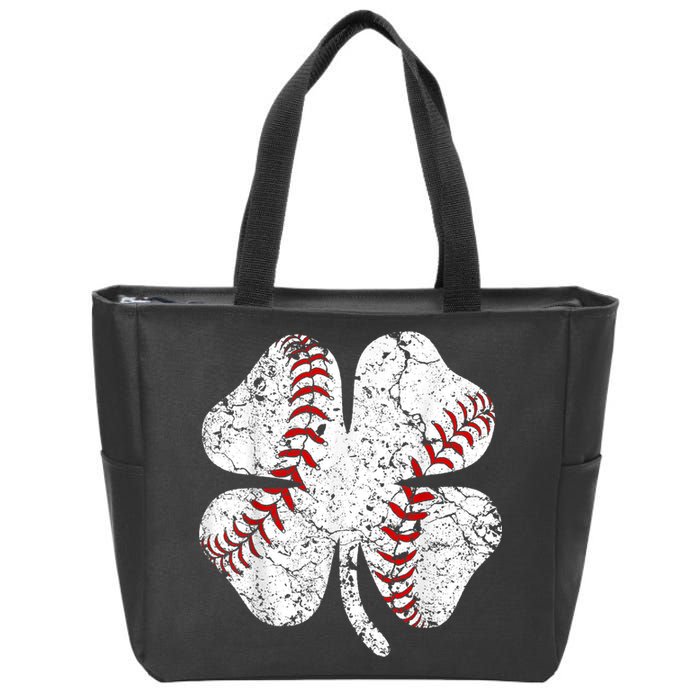 Baseball St Patricks Day, Shamrock, St Patricks Day, Funny St Patricks Day, Zip Tote Bag