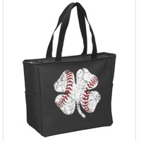 Baseball St Patricks Day, Shamrock, St Patricks Day, Funny St Patricks Day, Zip Tote Bag