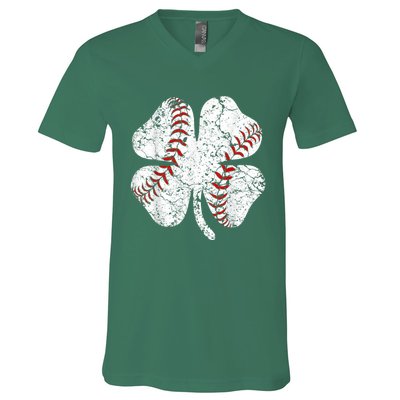 Baseball St Patricks Day, Shamrock, St Patricks Day, Funny St Patricks Day, V-Neck T-Shirt