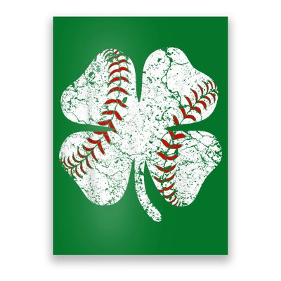 Baseball St Patricks Day, Shamrock, St Patricks Day, Funny St Patricks Day, Poster