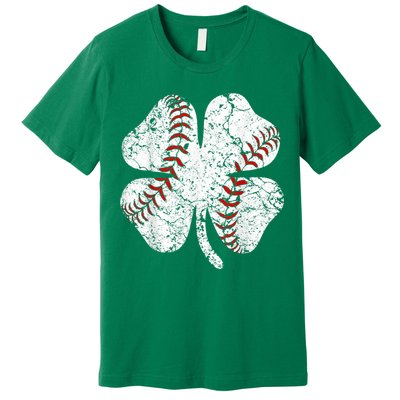 Baseball St Patricks Day, Shamrock, St Patricks Day, Funny St Patricks Day, Premium T-Shirt