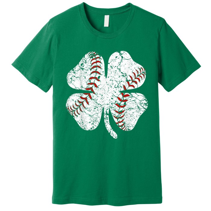 Baseball St Patricks Day, Shamrock, St Patricks Day, Funny St Patricks Day, Premium T-Shirt