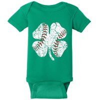 Baseball St Patricks Day, Shamrock, St Patricks Day, Funny St Patricks Day, Baby Bodysuit