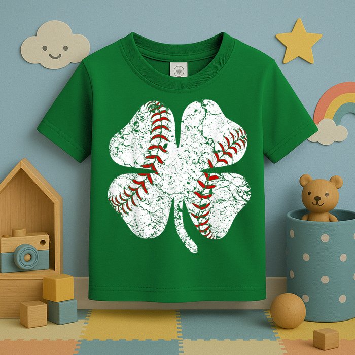 Baseball St Patricks Day, Shamrock, St Patricks Day, Funny St Patricks Day, Toddler T-Shirt