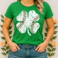 Baseball St Patricks Day, Shamrock, St Patricks Day, Funny St Patricks Day, Womens T-Shirt
