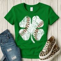 Baseball St Patricks Day, Shamrock, St Patricks Day, Funny St Patricks Day, Womens T-Shirt