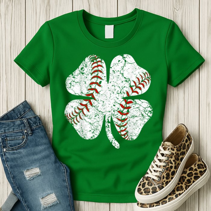 Baseball St Patricks Day, Shamrock, St Patricks Day, Funny St Patricks Day, Womens T-Shirt