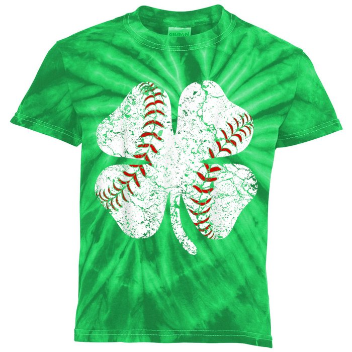 Baseball St Patricks Day, Shamrock, St Patricks Day, Funny St Patricks Day, Kids Tie-Dye T-Shirt