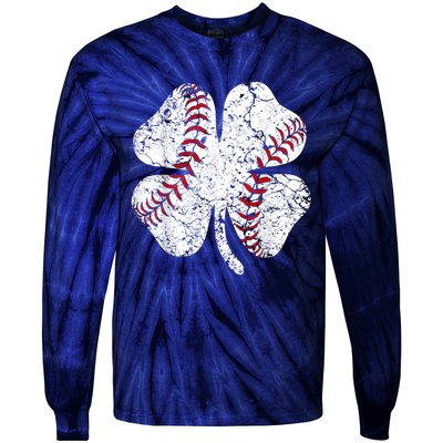 Baseball St Patricks Day, Shamrock, St Patricks Day, Funny St Patricks Day, Tie-Dye Long Sleeve Shirt