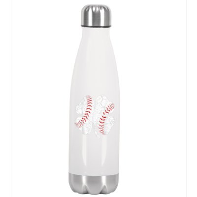 Baseball St Patricks Day, Shamrock, St Patricks Day, Funny St Patricks Day, Stainless Steel Insulated Water Bottle