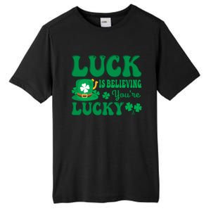 Believing St Patricks Day Cute Gift Tall Fusion ChromaSoft Performance T-Shirt