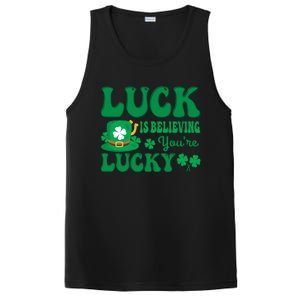 Believing St Patricks Day Cute Gift PosiCharge Competitor Tank