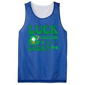 Believing St Patricks Day Cute Gift Mesh Reversible Basketball Jersey Tank