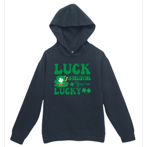 Believing St Patricks Day Cute Gift Urban Pullover Hoodie