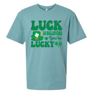 Believing St Patricks Day Cute Gift Sueded Cloud Jersey T-Shirt