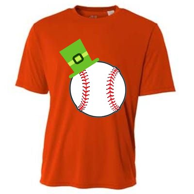 Baseball St Patricks Day Sports Green Leprechaun Hat Gift Cooling Performance Crew T-Shirt