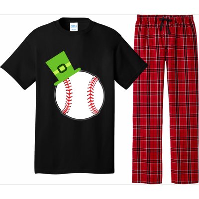 Baseball St Patricks Day Sports Green Leprechaun Hat Gift Pajama Set