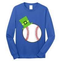 Baseball St Patricks Day Sports Green Leprechaun Hat Gift Long Sleeve Shirt