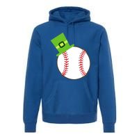 Baseball St Patricks Day Sports Green Leprechaun Hat Gift Premium Hoodie