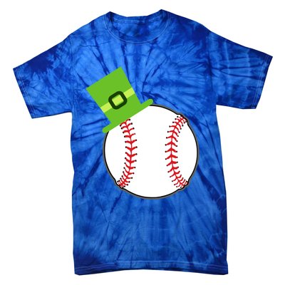 Baseball St Patricks Day Sports Green Leprechaun Hat Gift Tie-Dye T-Shirt