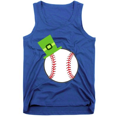 Baseball St Patricks Day Sports Green Leprechaun Hat Gift Tank Top