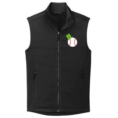 Baseball St Patricks Day Sports Green Leprechaun Hat Gift Collective Smooth Fleece Vest