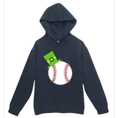 Baseball St Patricks Day Sports Green Leprechaun Hat Gift Urban Pullover Hoodie