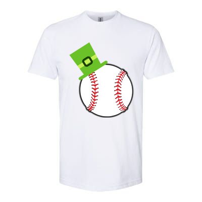 Baseball St Patricks Day Sports Green Leprechaun Hat Gift Softstyle CVC T-Shirt