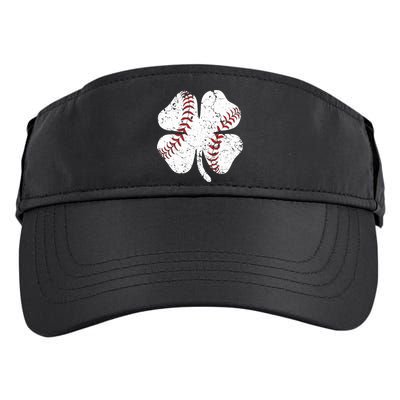 Baseball St Patricks Day Boys Men Catcher Pitcher Shamrock Adult Drive Performance Visor