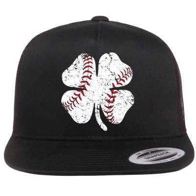 Baseball St Patricks Day Boys Men Catcher Pitcher Shamrock Flatbill Hat